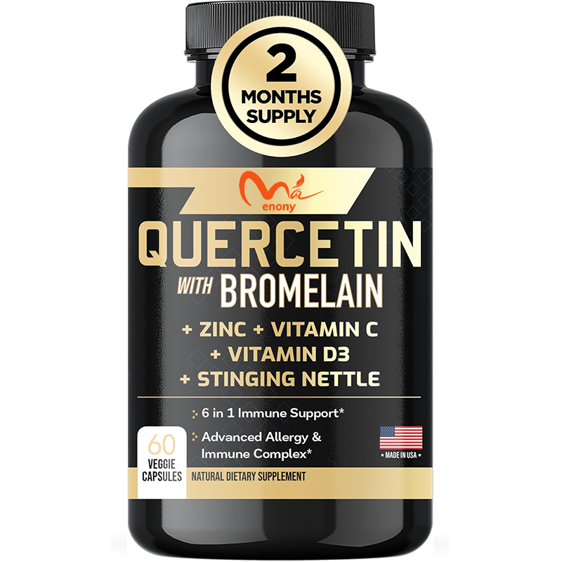 Wellness Quercetin - 퀘르세틴에는 비타민 C와 아연, 그리고 브로멜라인이