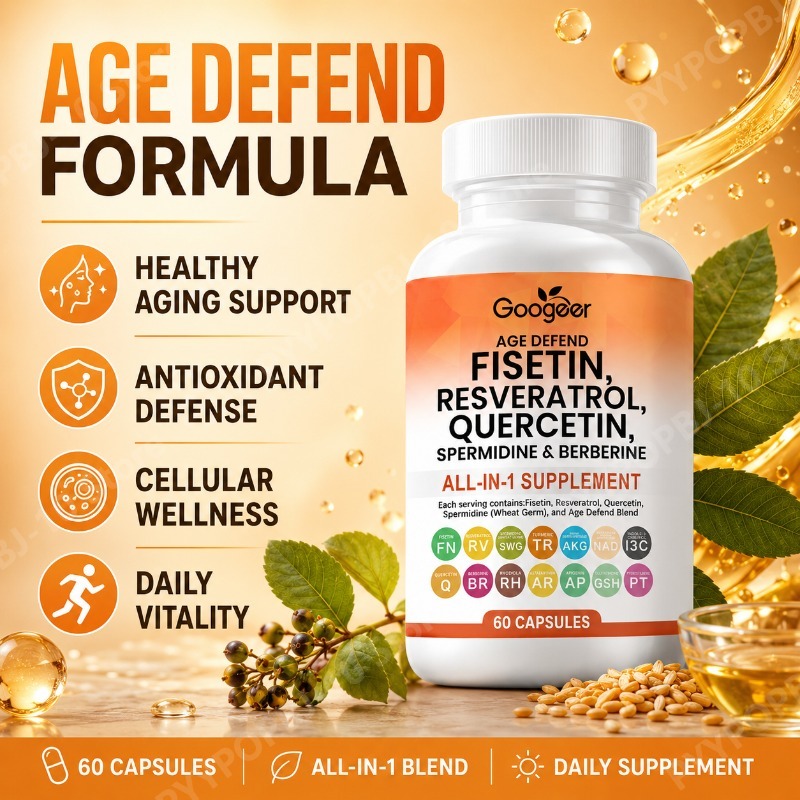 Wellness Quercetin - 피세틴, 레스베라트롤, 퀘르세틴, 스퍼미딘, 베르베린 함유