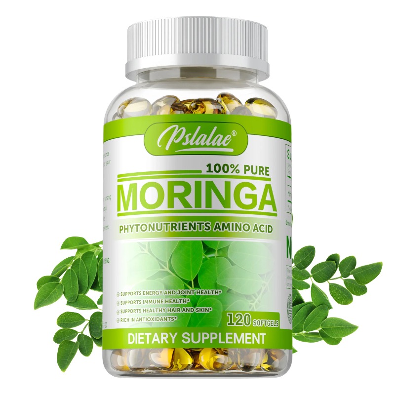Moringa Leaf Powder - 모링가 캡슐 - 항산화제, 피부, 모발