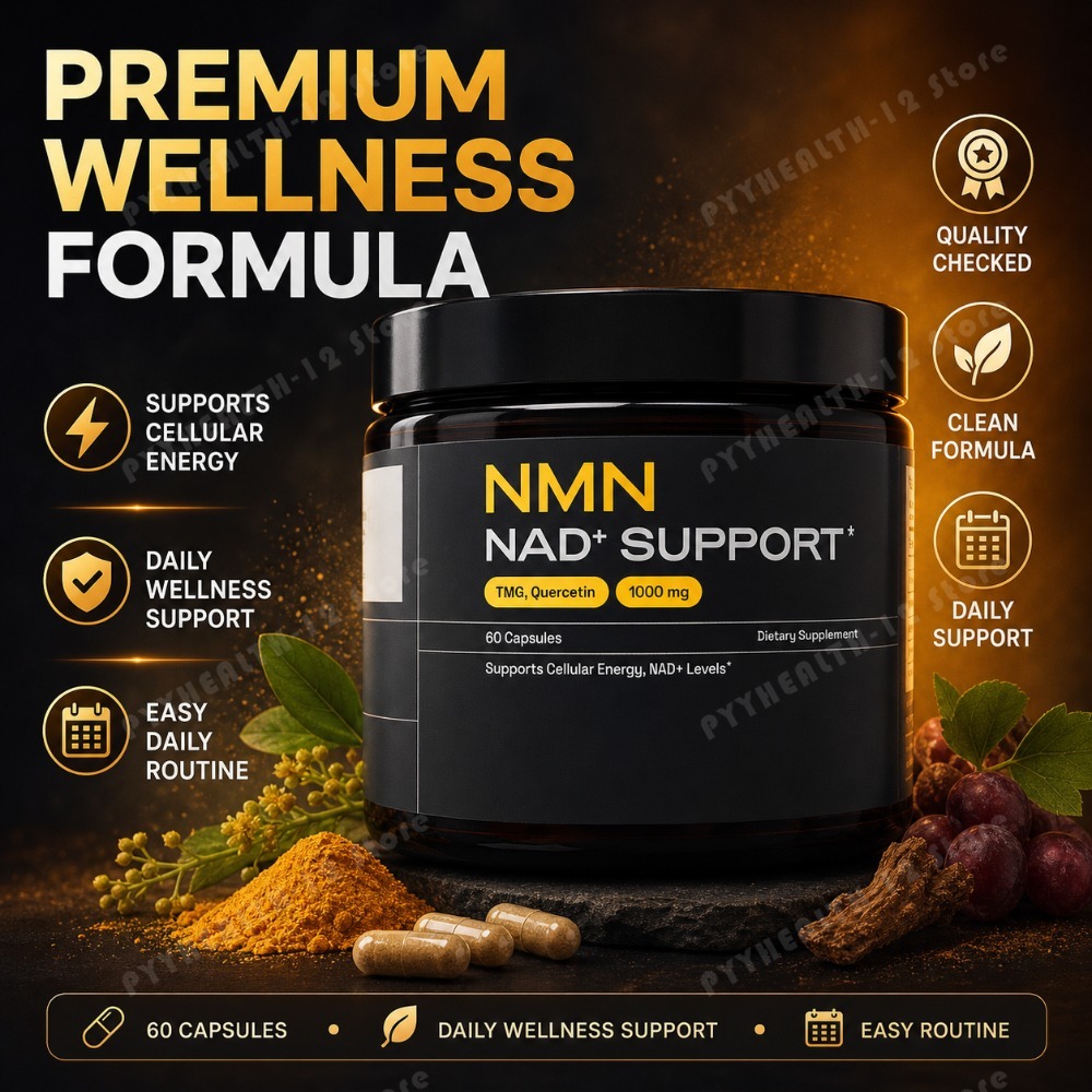 Wellness Quercetin - NMN NAD+ 지원 캡슐 1000mg (TMG,