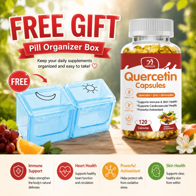 Wellness Quercetin - 데일리 퀘르세틴 캡슐, 아슈와간다 & 브로멜라인