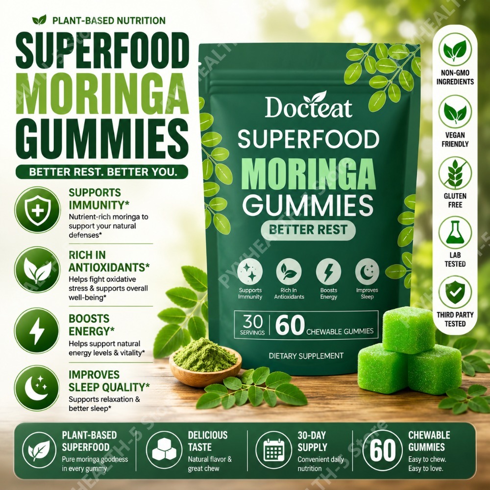 Moringa Leaf Powder - 닥터티트 모링가 구미 B12, D3, C,