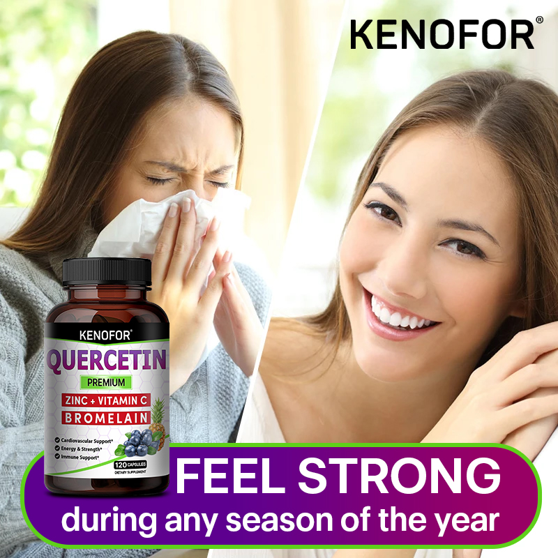 브로멜라인, 아연, 비타민 C가 함유된 퀘르세틴 캡슐, - Wellness Quercetin 리뷰 및 가격