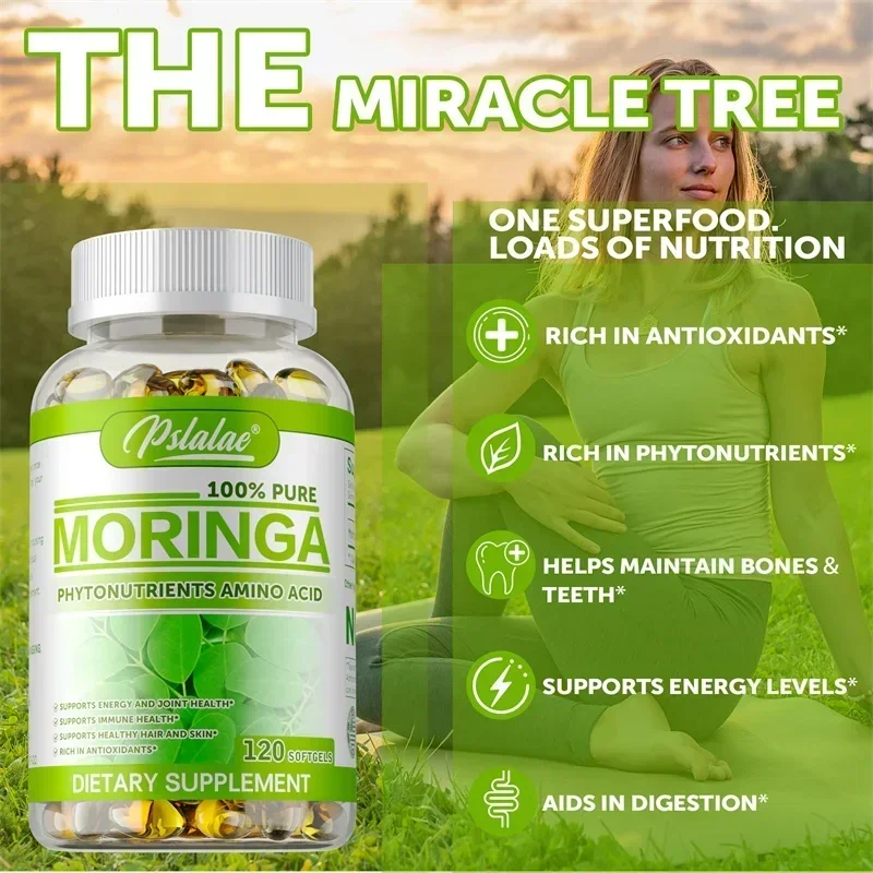 모링가 캡슐 - 항산화제, 피부, 모발 및 관절 건강  - Moringa Leaf Powder 리뷰 및 가격