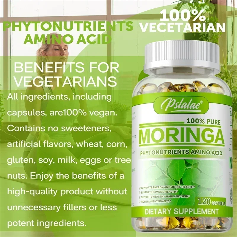 모링가 캡슐 - 항산화제, 피부, 모발 및 관절 건강  - Moringa Leaf Powder 리뷰 및 가격