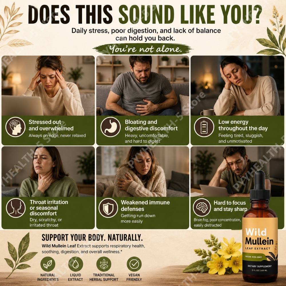 와일드 멀레인 잎 추출물, 생강 브로멜라인, 레몬 껍질 - Herbal Wellness Drops 리뷰 및 가격