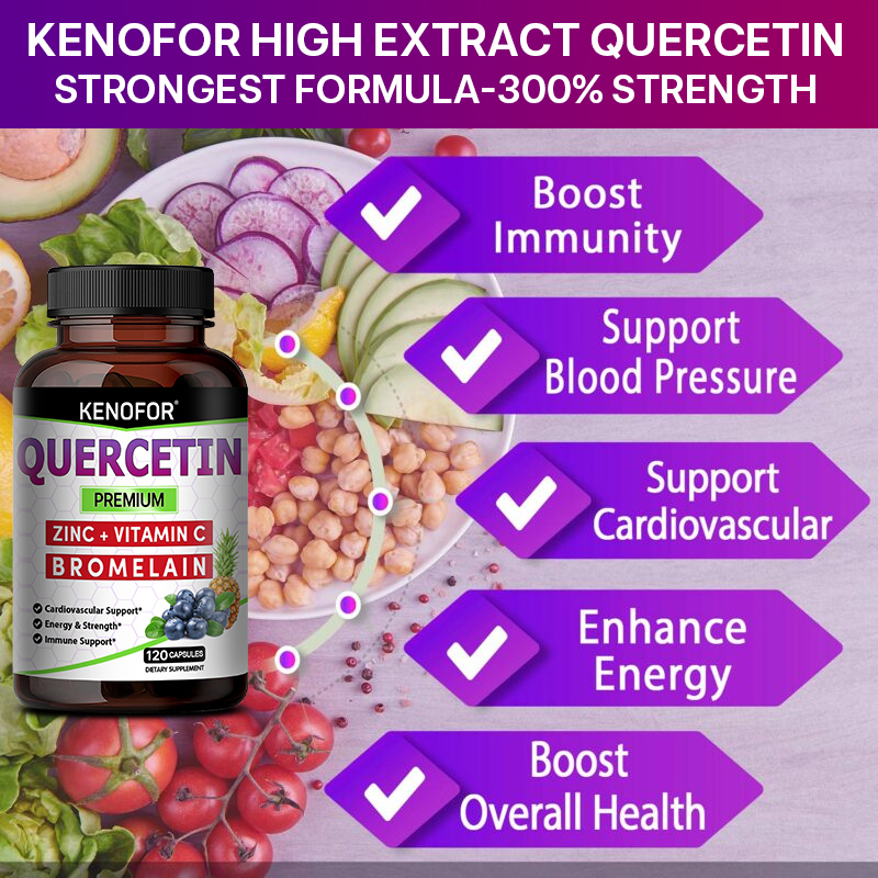 브로멜라인, 비타민 C, 아슈와간다, 항산화 성분이 함 - Wellness Quercetin 리뷰 및 가격