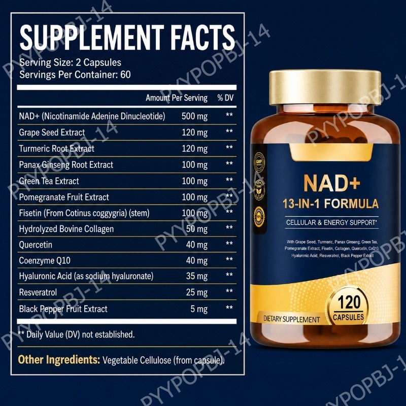 NAD+ 500mg 13-in-1 캡슐 (코큐텐, 레스 - Wellness Quercetin 리뷰 및 가격